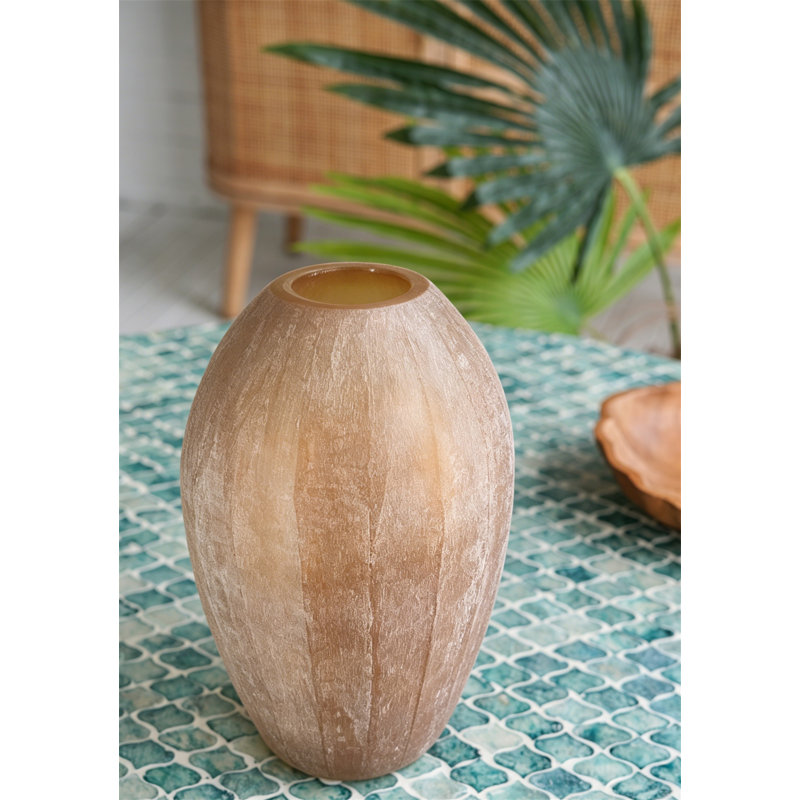 Vase en verre D6.5x10.5 "