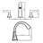 Widespread Bathroom Sink Faucets Two Handle 3 Hole Vanity Bath Faucet  With Drain Assembly-110712649
