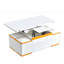 Table basse à plateau relevable avec 4 tabourets de rangement-114698452