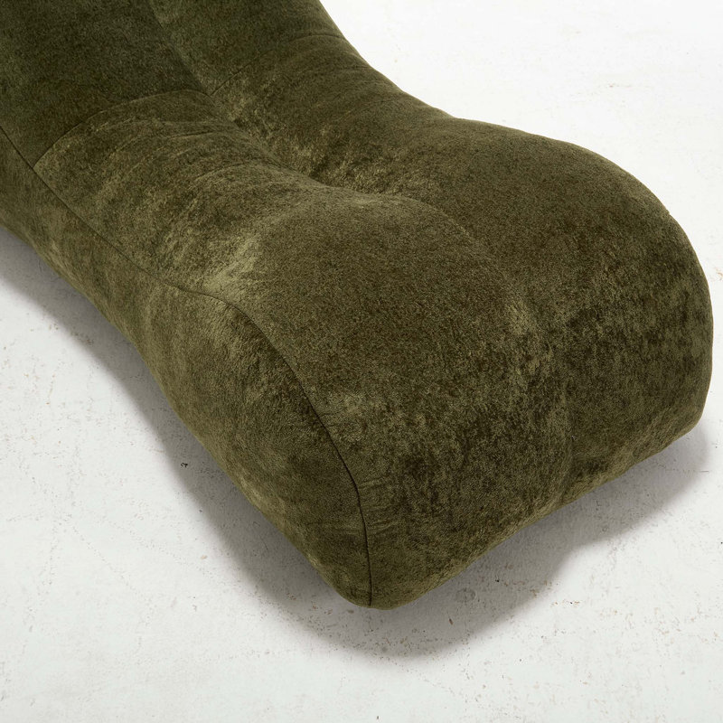 Canapé à billes avec éponge de haute qualité, Polyester vert olive