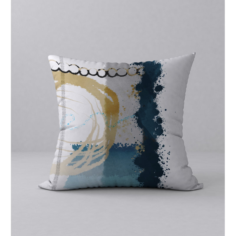 Housse de coussin carrée naturelle/insert, 18 po x 18 po