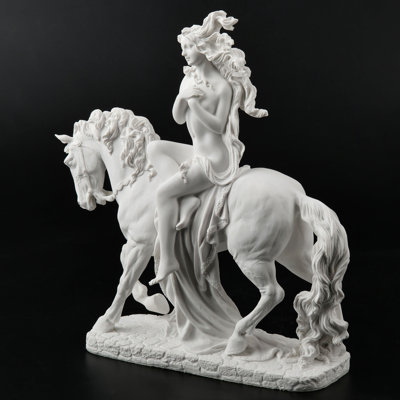 9.45 in H Lady Godiva, Poly Resin