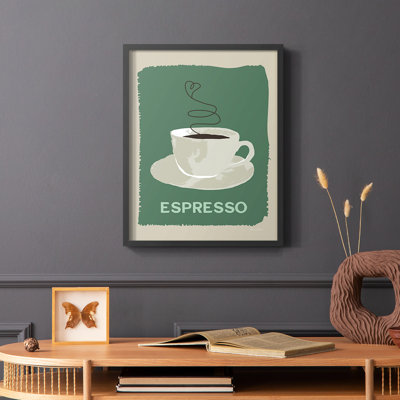 «Modern Coffee IV», reproduction encadrée - bois massif