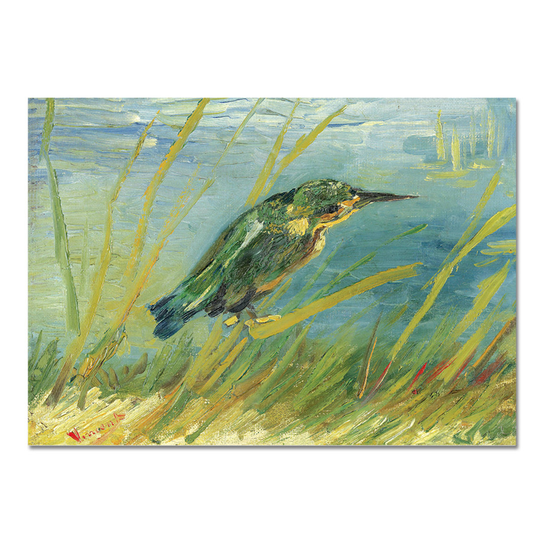 Kunstdruck Eisvogel am Wasserrand von Vincent Van Gogh