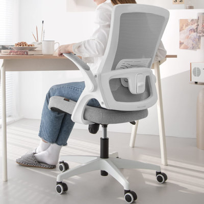 High Back Mesh Chair Adjustable Height And Ergonomic Design Home Office Computer Desk Chair Executive Lumbar Support Padded Flip-Up Armrest Swivel Cha -  GLOBAL GIRLS LLC, C0144