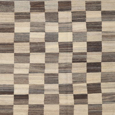 Tapis abstrait beige / olive