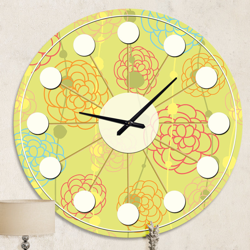 Horloge murale rétro Mid-Century, Moyenne