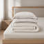 Ensemble de housse de couette 3 pièces très grand / très grand californien, blanc et gris-135935409