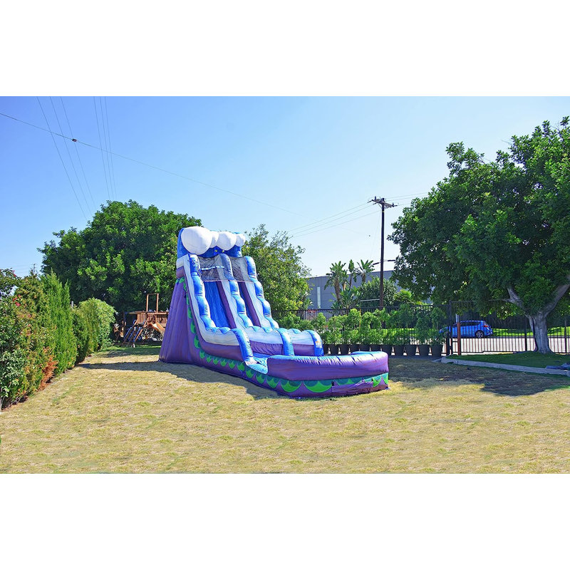 Jumporange 19’ Mermaid Water Slide Inflatable With Splash Pool