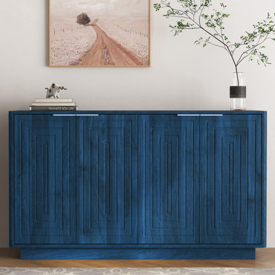 Buffet cannelé 55 po avec tablettes réglables