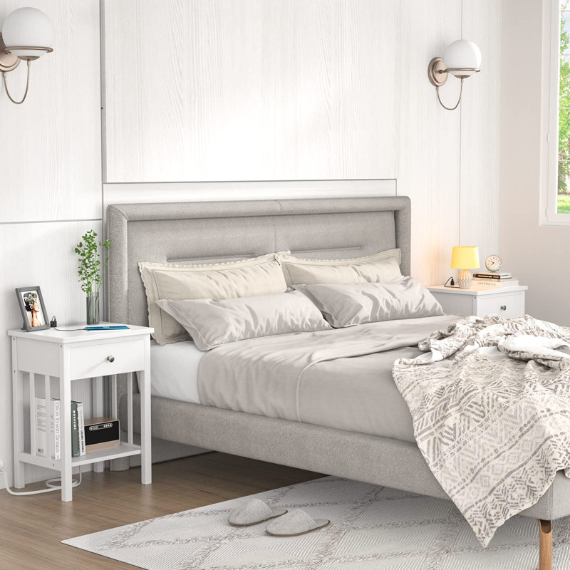 Table de bout Caterra, Blanc