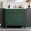 Meuble-lavabo moderne 36 po avec lavabo en céramique, tiroir coulissant et porte d'armoire, pieds romains, 2 tiroirs, capacité de 300 lb, robinet central de 4 po-775940103
