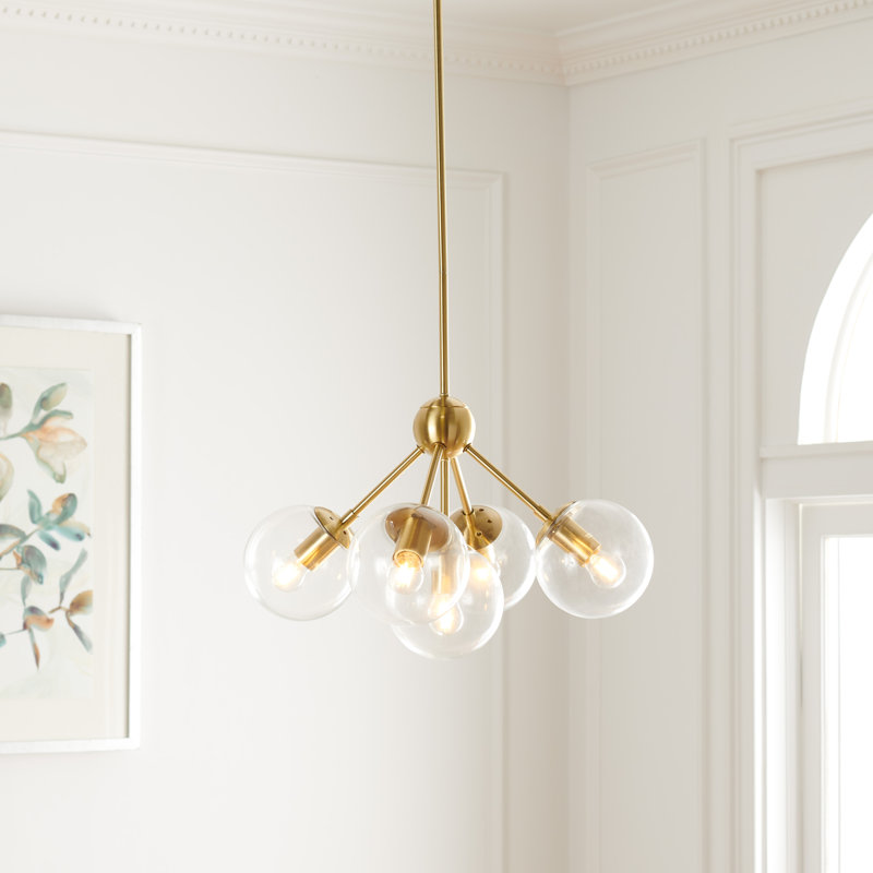 Arvet 5 - Light Dimmable Sputnik Modern Linear Chandelier