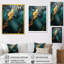 Or et vert motif de marbre abstrait II - décoration murale en marbre-1302424009-1302424029