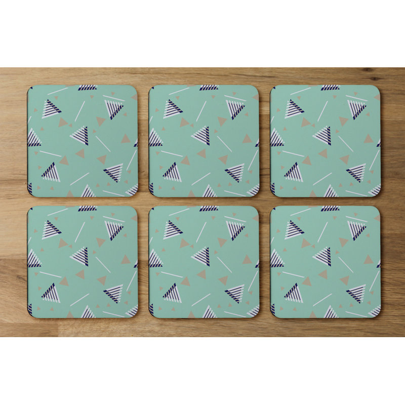 Square 6 Piece Coaster Set