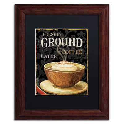 « today coffee ii » par lisa audit, affiche rétro encadré