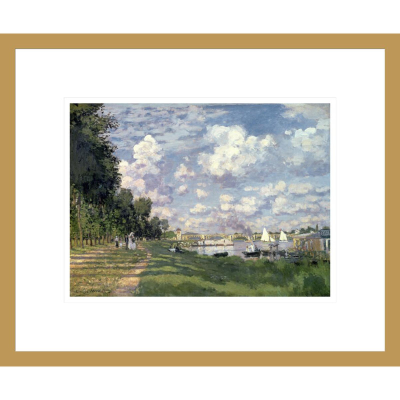 «The Port at Argenteuil» par Claude Monet, impression giclée encadrée, H 13,75 po x l 16,53 po