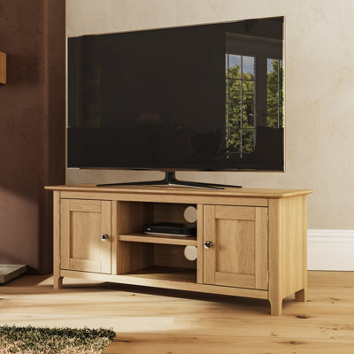 Daris 2 Door TV Cabinet Unit. 110cm Wide. For Screens Up To 50". Fully Assembled.