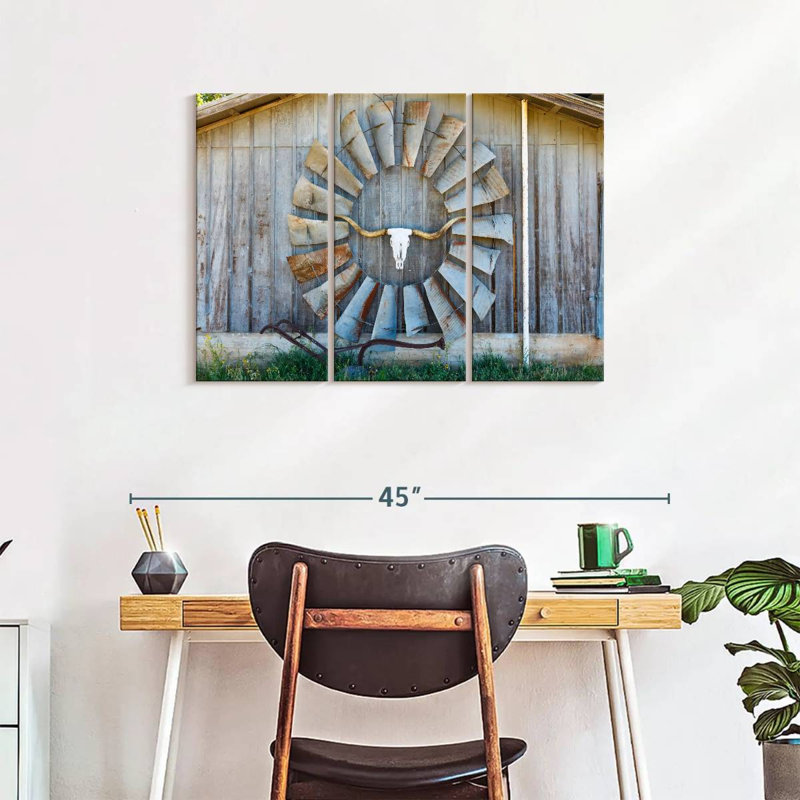 Ensemble de 3 pièces Texas Barn, H 24 po x l 38 po x P 1,25 po