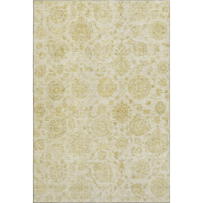 Premium Machine Washable Ashington AMF1833 Damask Rug