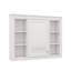 Armoire à pharmacie de 35 po x 27,5 po, rangement mural pour salle de bain avec miroir, unité moderne avec 6 tablettes ouvertes-1876423804