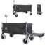 Chariot pliant robuste avec hayon extensible, chariot utilitaire pliable d'une capacité de 500 lb-124409266