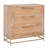 Solid Wood 30 " W 3 - Drawer Dresser-706617470
