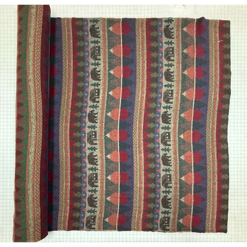 Wooded River Cabin Bear - Fabric by the Yard