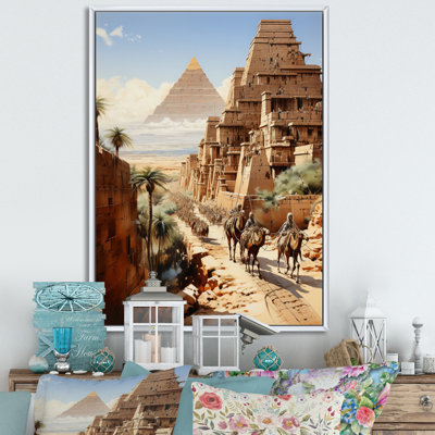 Langenfeld égyptien Pharaons voyage encadré sur toile