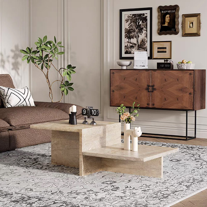 table basse créative ins pierre naturelle