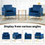 Chaise d'appoint rembourrée moderne en velours pour le salon, la chambre à coucher-1554110787