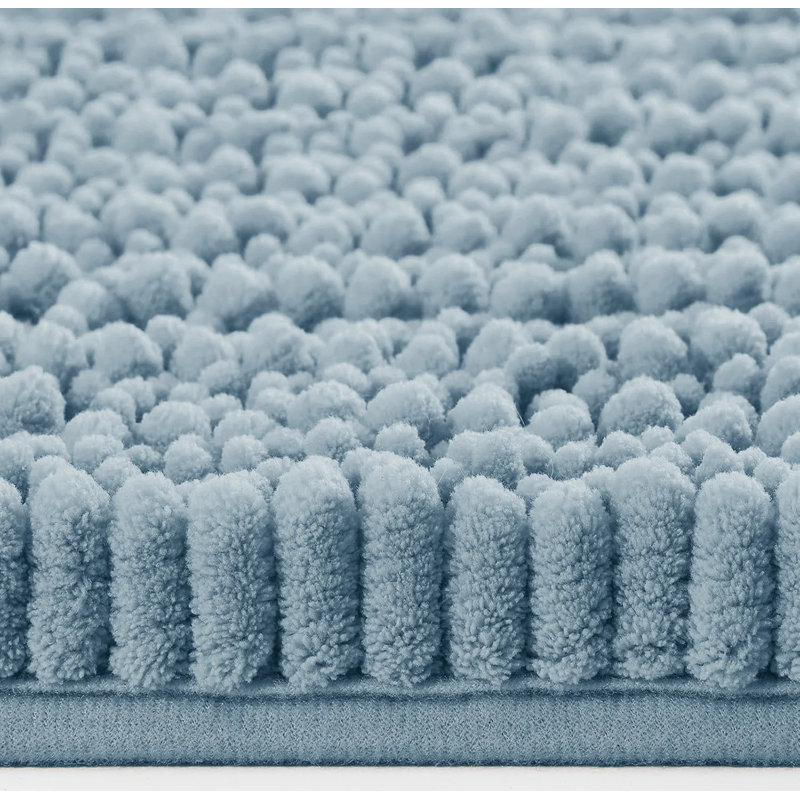 Tapis de salle de bain bleu ciel, Bleu ciel