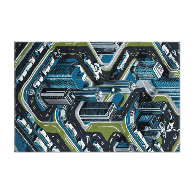 Tapis intérieur et extérieur gris Transport