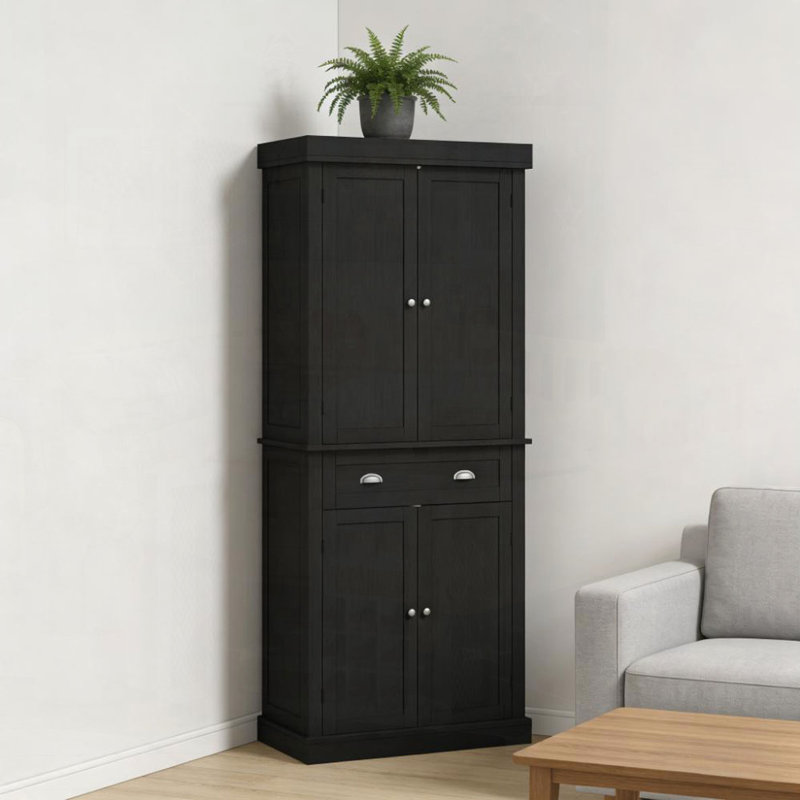 Armoire de rangement pour garde-manger avec portes et tablettes