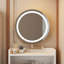 Meuble-lavabo 3 en 1 avec miroir et station de charge - blanc, 2 tiroirs de rangement, tabouret rembourré, coiffeuse compacte pour salons éclairés et charge ouverte,