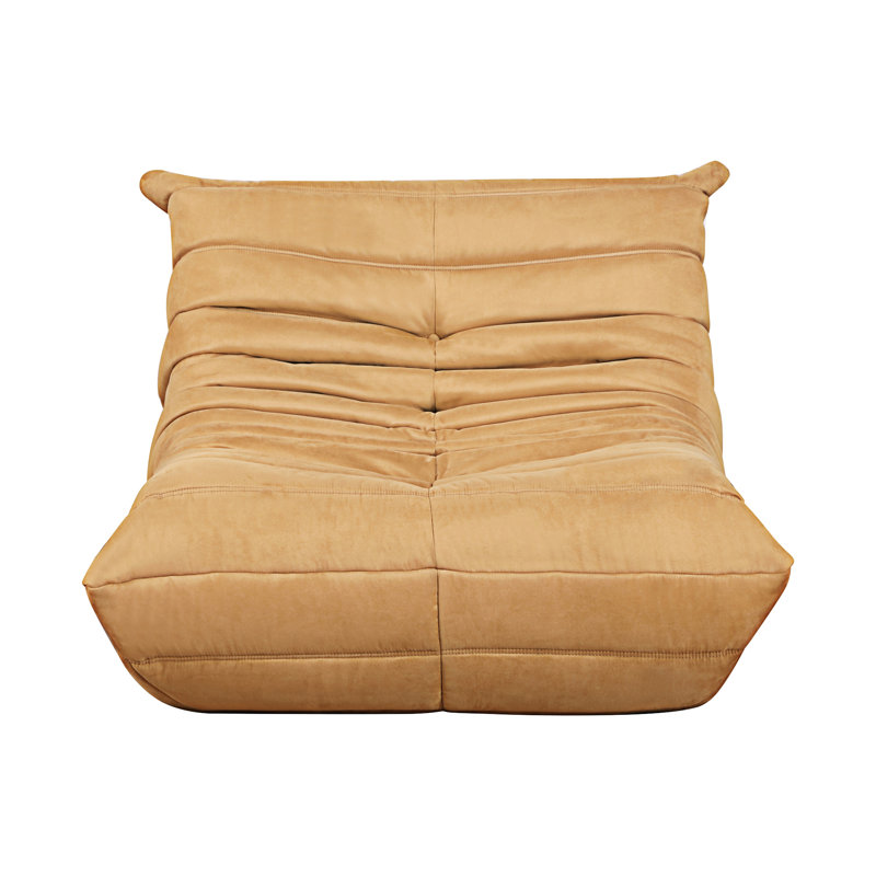 Chaise d'appoint luxueuse luxueuse 1 pièce, Rembourrage en mousse jaune