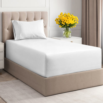 Extra Deep Pocket Sheet Set, Cooling & Breathable Bed Sheets, Soft Hotel Luxury Bedding, Fits 18–24 Inch Mattress