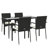 Roarke Wicker Patio Dining Set with Rectangular Table , Cushions Included-1906276412-1906276413-1900536184