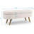Ottoman Oval Storage Bench,Rubber Wood Legs-2122722694