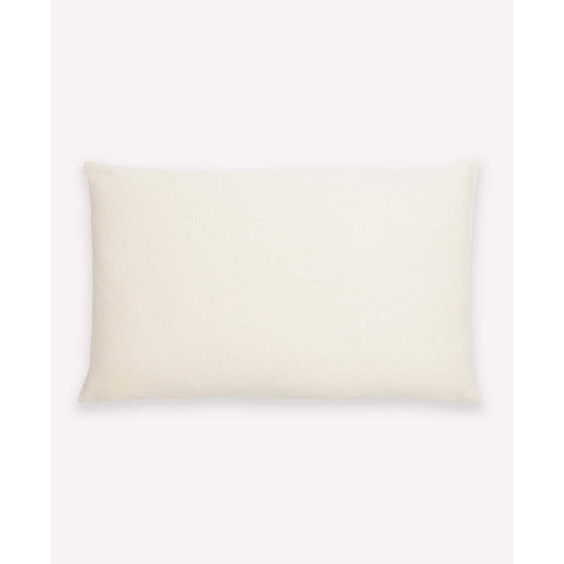 Interlock Lumbar Pillow Cover & Insert, White/Spruce, 16''H x 26''W x 3''D