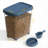 17.53"H Pet Food Storage Container(Blue)