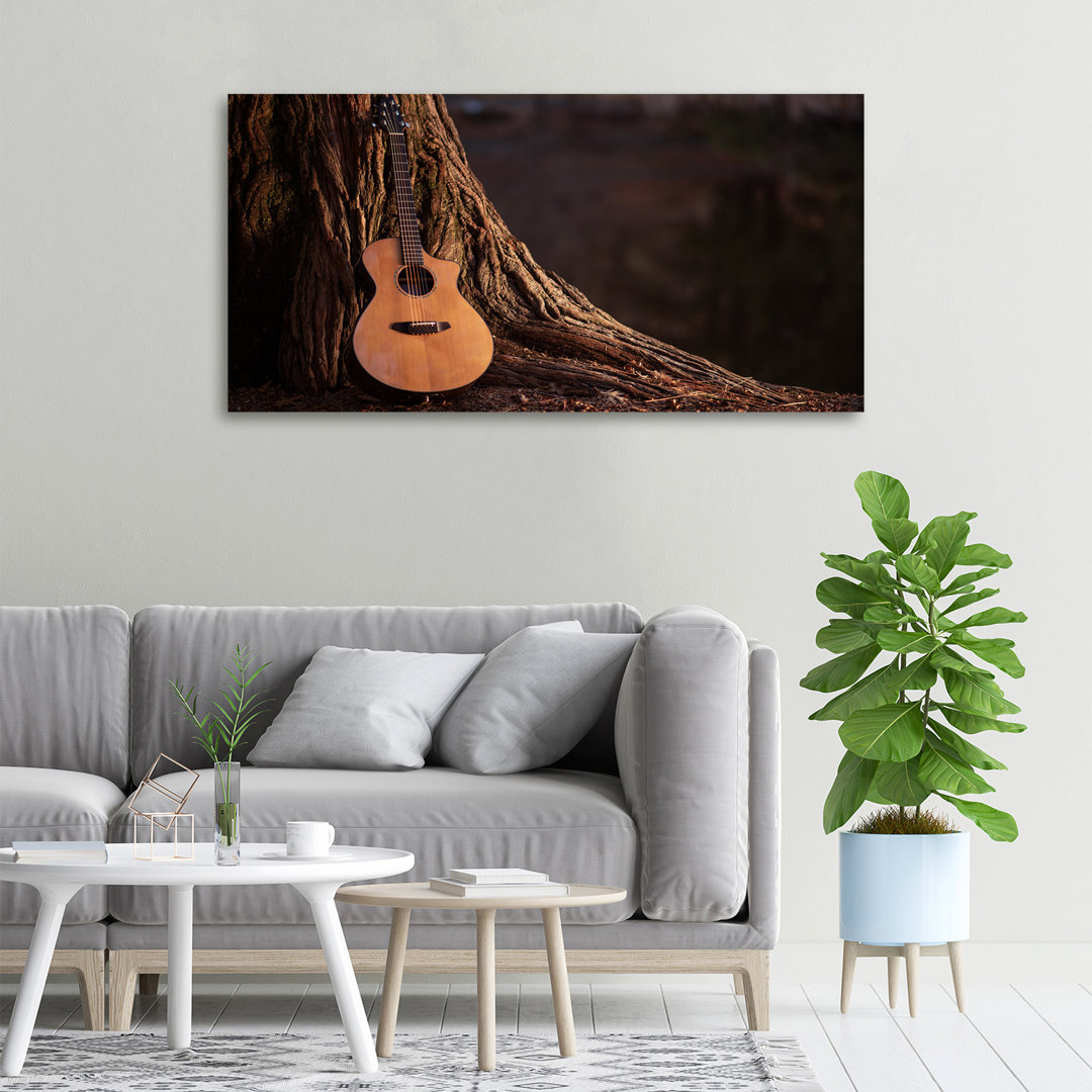 Akustikgitarre - Kunstdrucke auf Leinwand - Wrapped Canvas