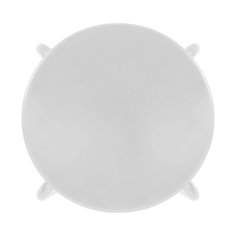 Metal Accent Stool, White