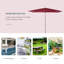 Parasol de parasol d'extérieur Arlmont & Co.