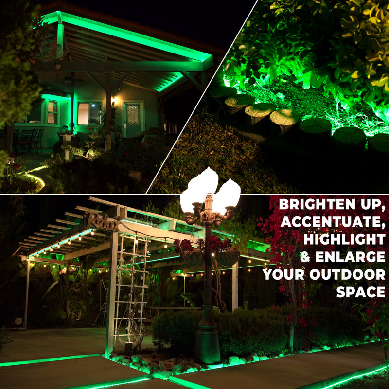 LED Rope Light w/ 8 Mode, Green, 1800" L