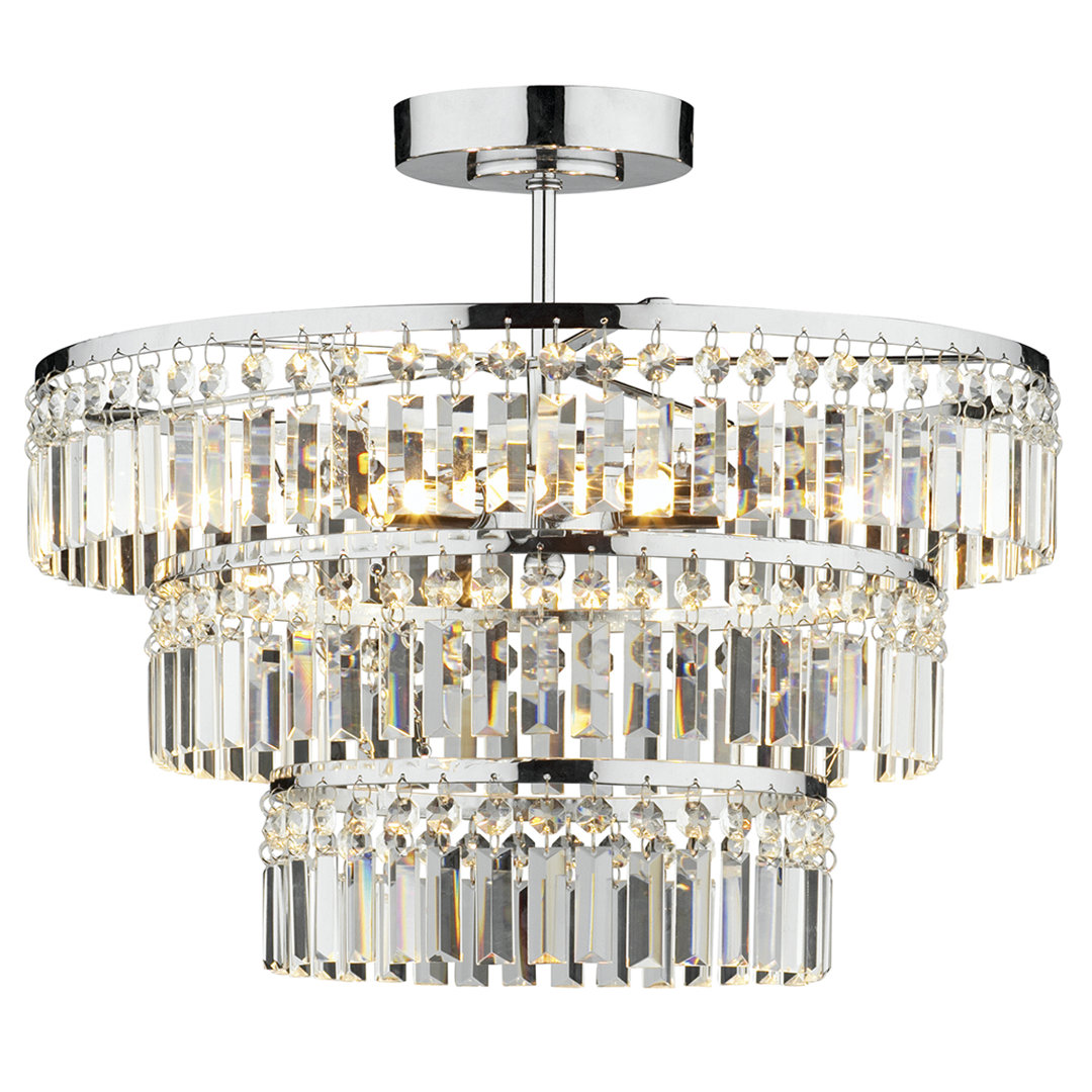 3-Light Semi Flush Mount