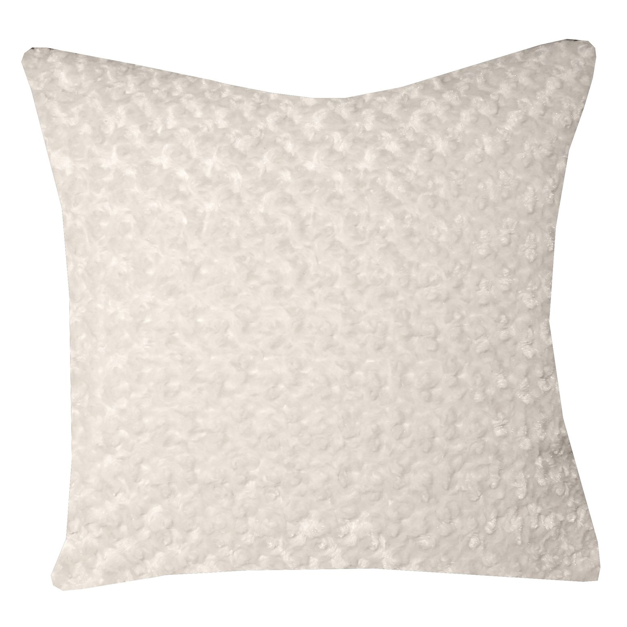 Harp and Finial Down Blend Cream Square Throw Pillow | Wayfair