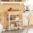 Andwele 29.9 " W Kitchen Cart with Solid Wood Top