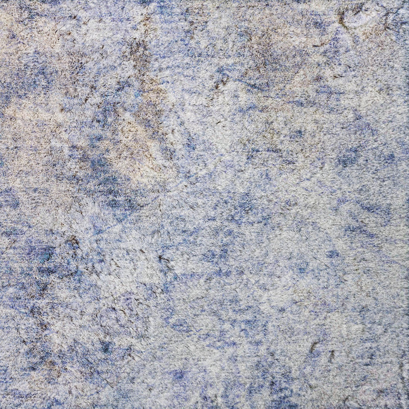 Premium Machine Washable Dream Shag ADS553 Abstract Rug, Blue, 8' Round