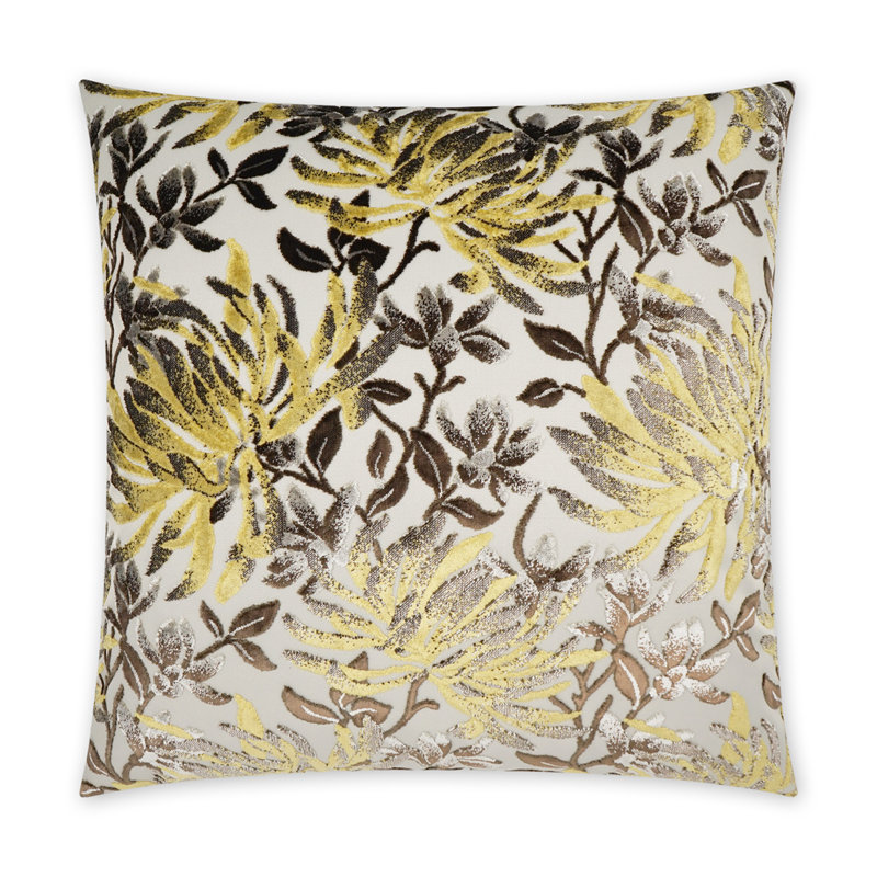 Sadah Pillow Cover & Insert, Espresso, Square 24"